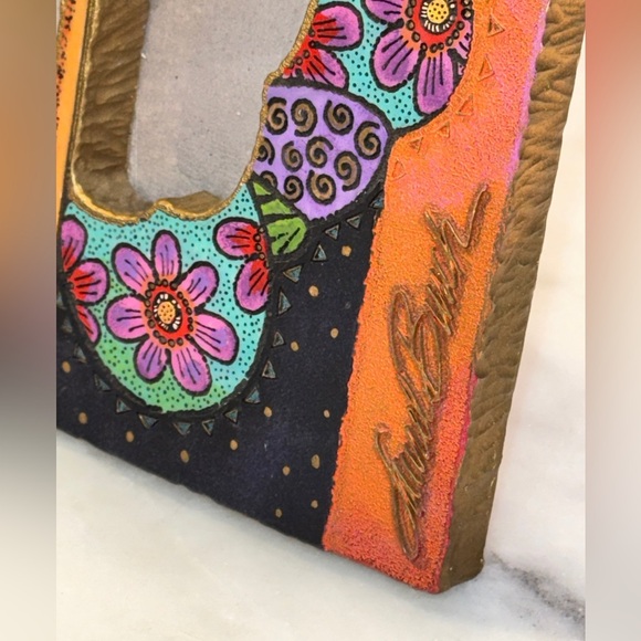 Vtg Laurel Burch Decorative Butterfly Frame - Picture 5 of 6